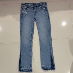 Women's Blue Distressed Jeans
